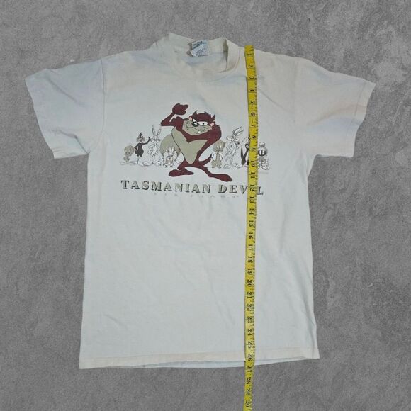 Vintage Tasmanian Devil Looney Tunes Six Flags Shirt Medium - Picture 6 of 7